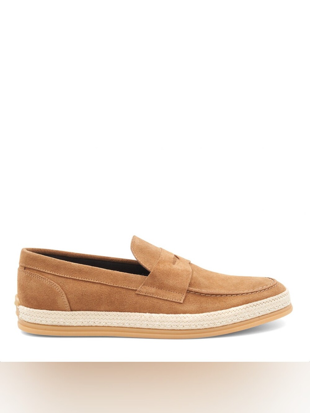 NWOB Bruno Magli Cognac Suede Alfama Espadrille Loafer Size 12